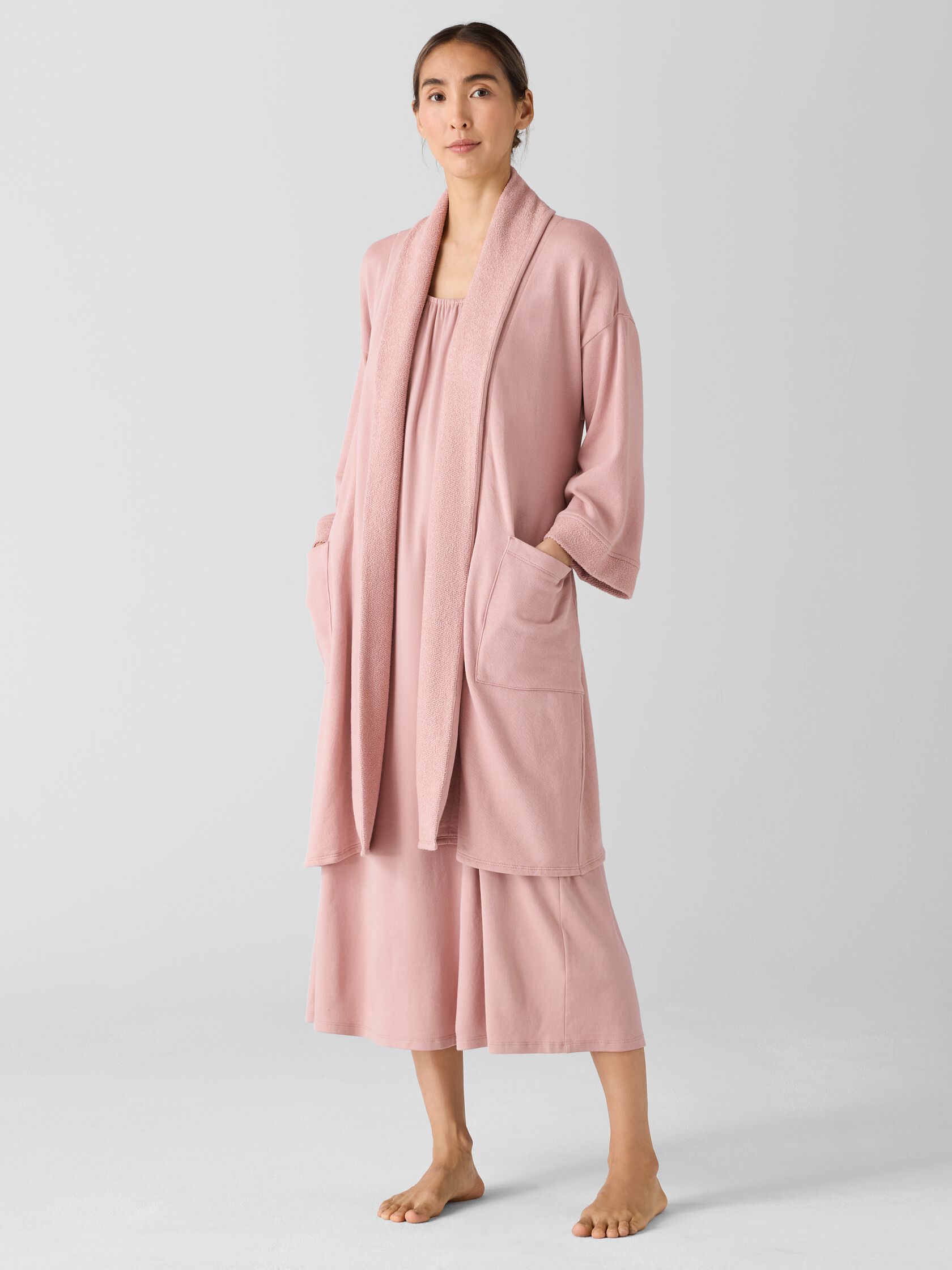 Lightweight Organic Cotton Terry Robe