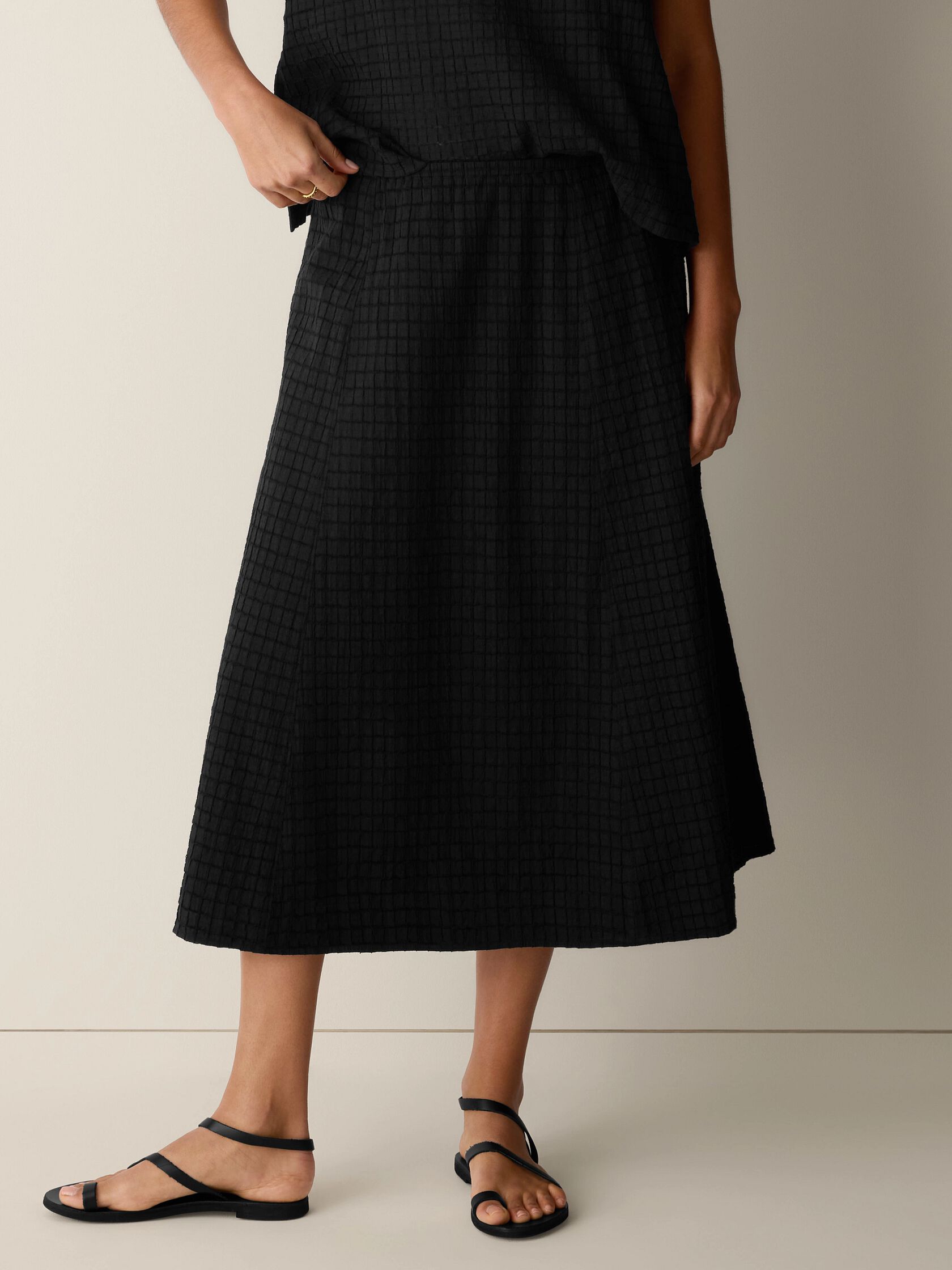 Organic Cotton Voile Box Skirt