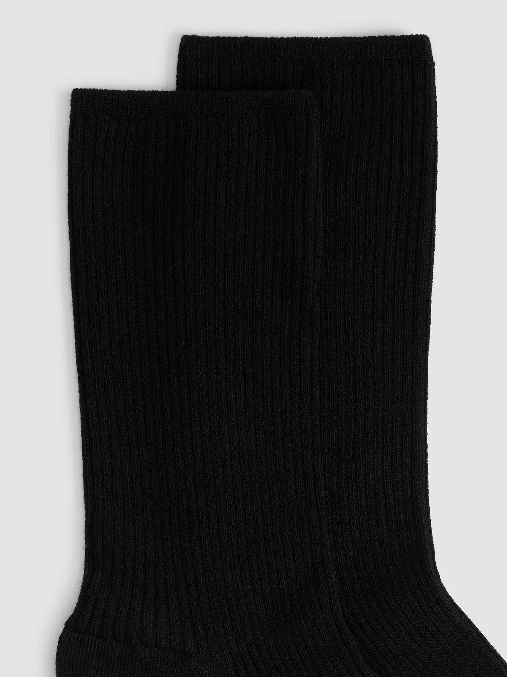 Ribbed Knit Trouser Sock