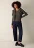 Bubble Jacquard Round Neck Top
