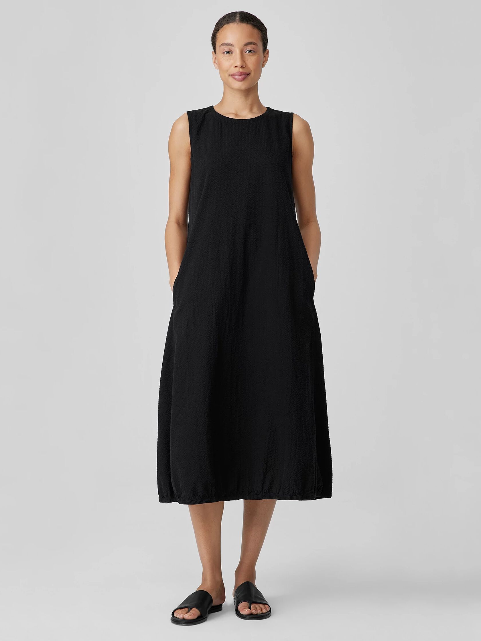 Organic Cotton Ripple Lantern Dress