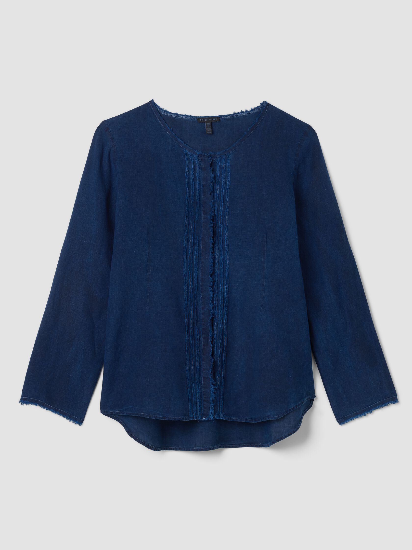 Renew Linen Scoop Neck Shirt, XL