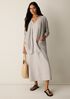 Organic Linen Cotton Slouchy Long Cardigan
