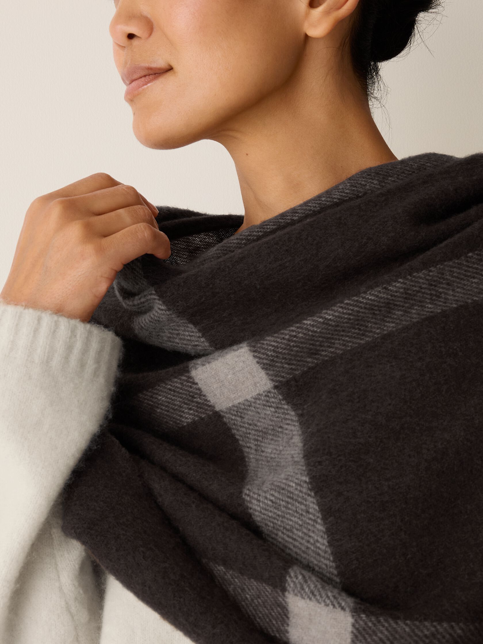 Soft Wool Plaid Serape