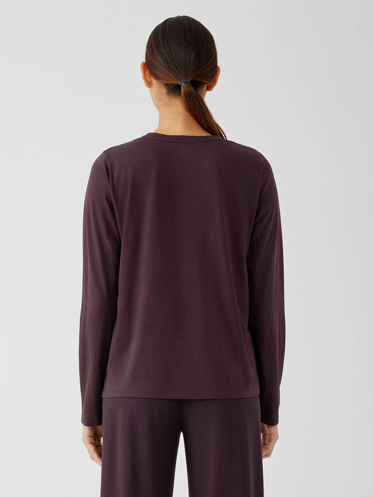 Organic Pima Cotton Jersey Long-Sleeve Tee