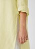Garment-Dyed Organic Handkerchief Linen Long Shirt
