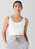 Organic Cotton Interlock Cropped Tank