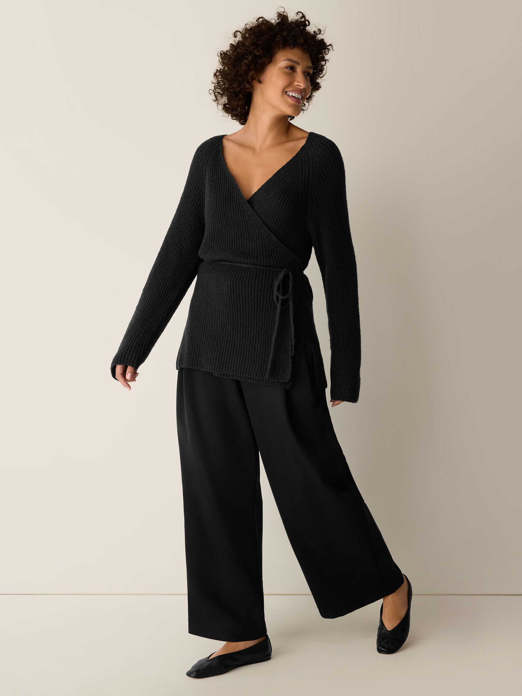 Peruvian Cotton Cloud V-Neck Cardigan