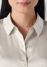 Stretch Silk Charmeuse Classic Collar Shirt