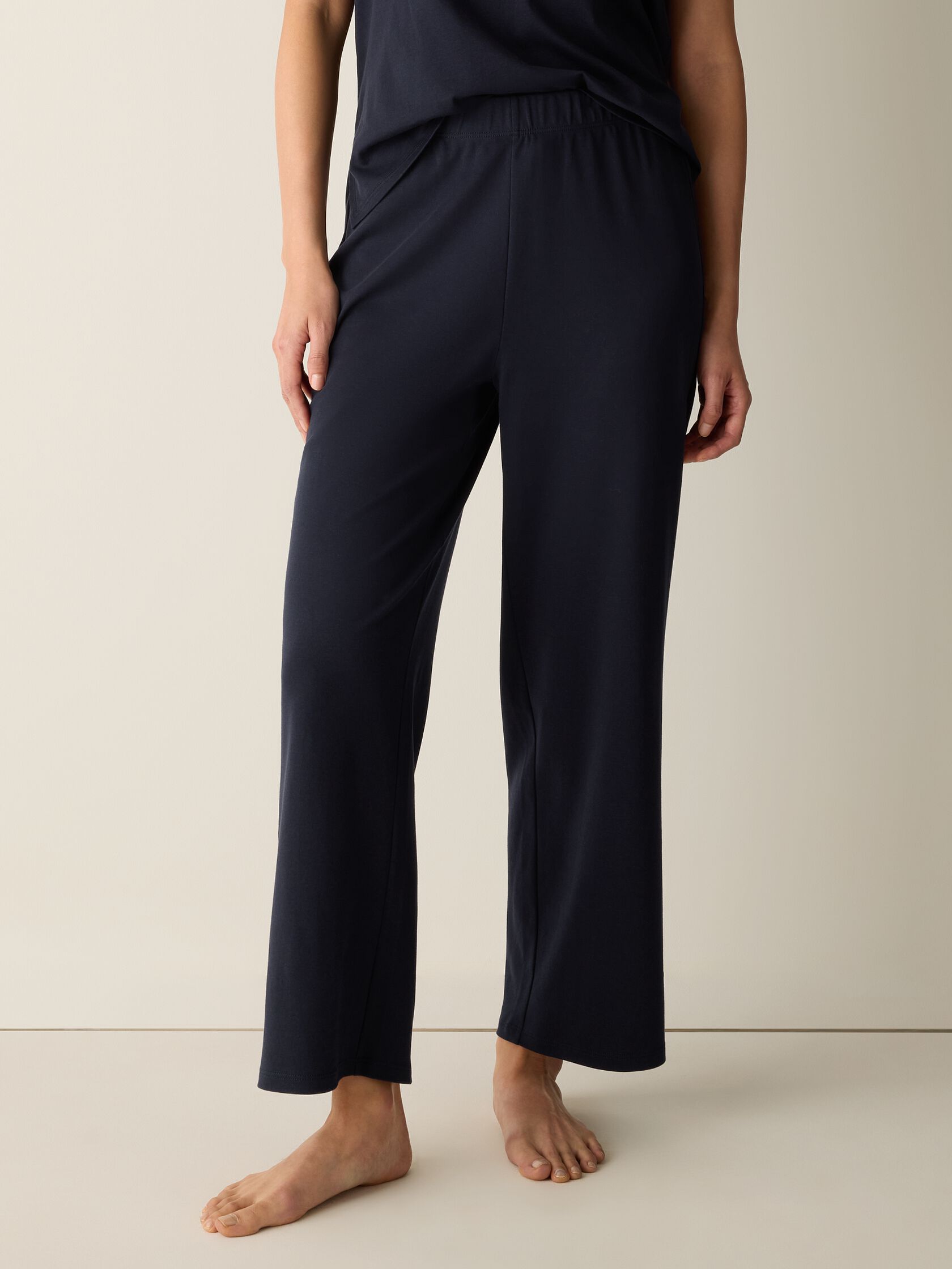 Organic Cotton Interlock Straight Sleep Pant