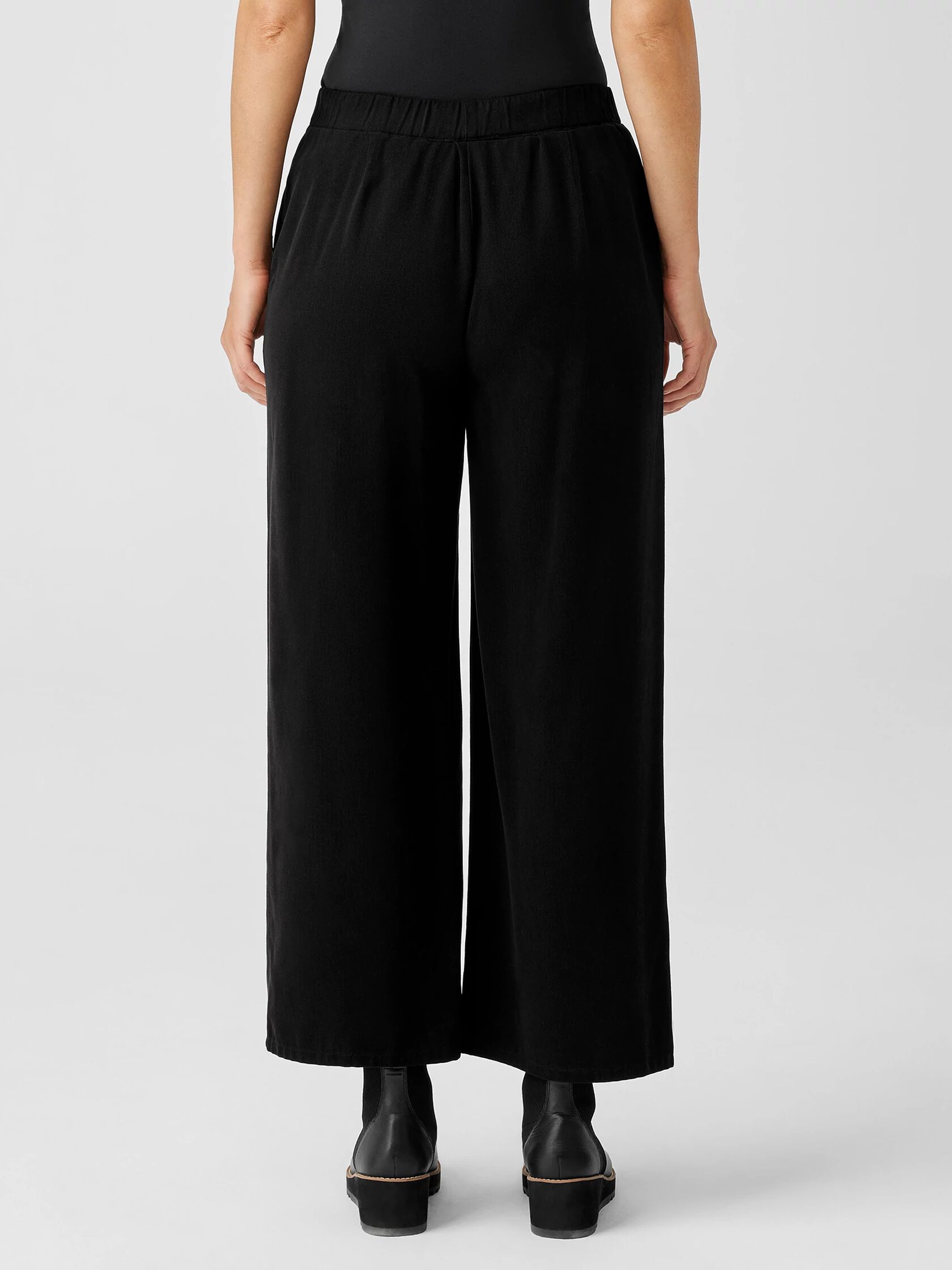 Soft Twill Wide-Leg Pant