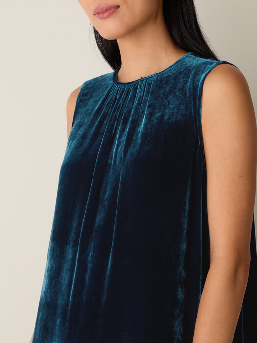 Velvet Round Neck Dress