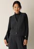 Lightweight Boiled Wool Vest in Regenerative Wool