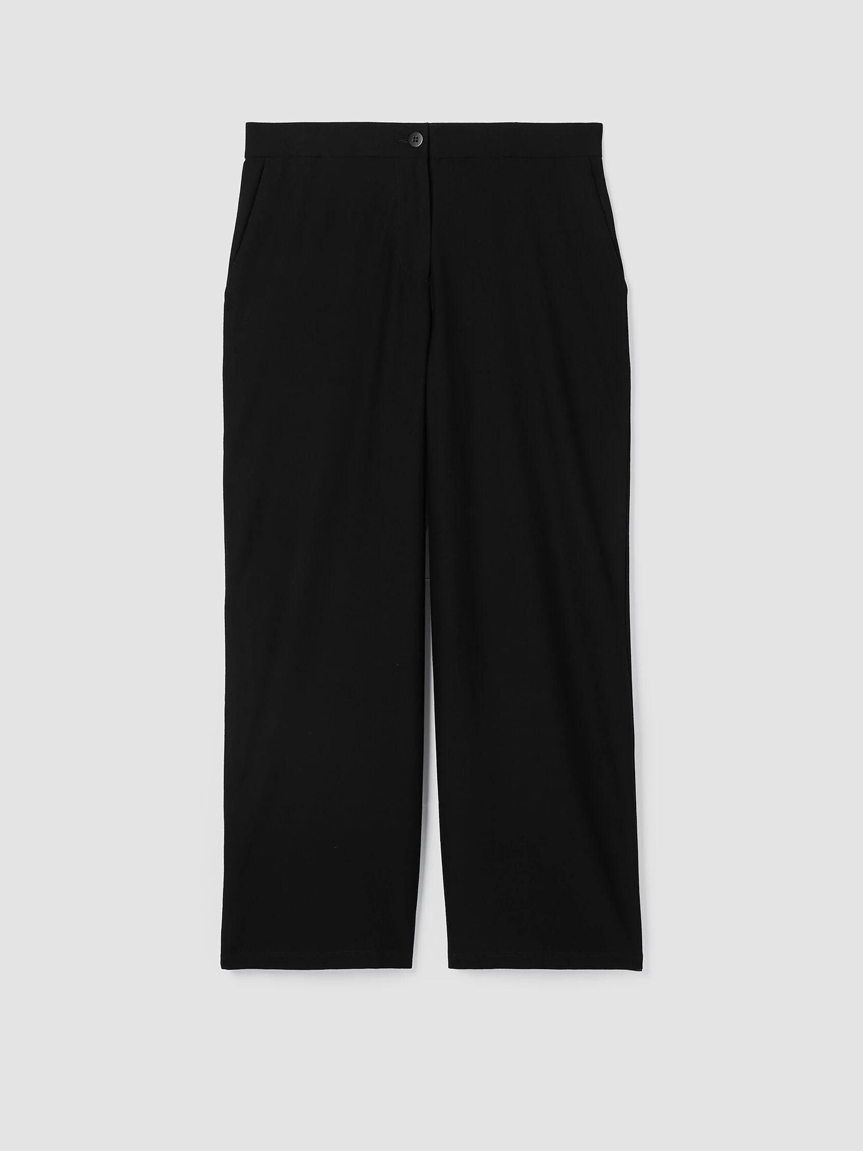 System Lightweight Washable Stretch Crepe Wide-leg Pant