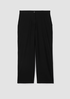 System Lightweight Washable Stretch Crepe Wide-leg Pant