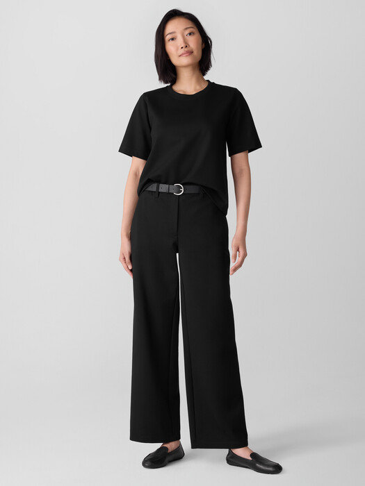 Washable Flex Ponte Wide Trouser Pant