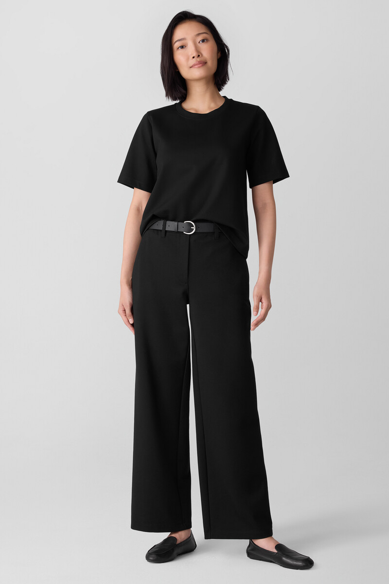 Washable Flex Ponte Wide Trouser Pant Washable Flex Ponte Wide Trouser Pant