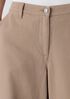 Garment-Dyed Utility Cotton Wide-Leg Pant