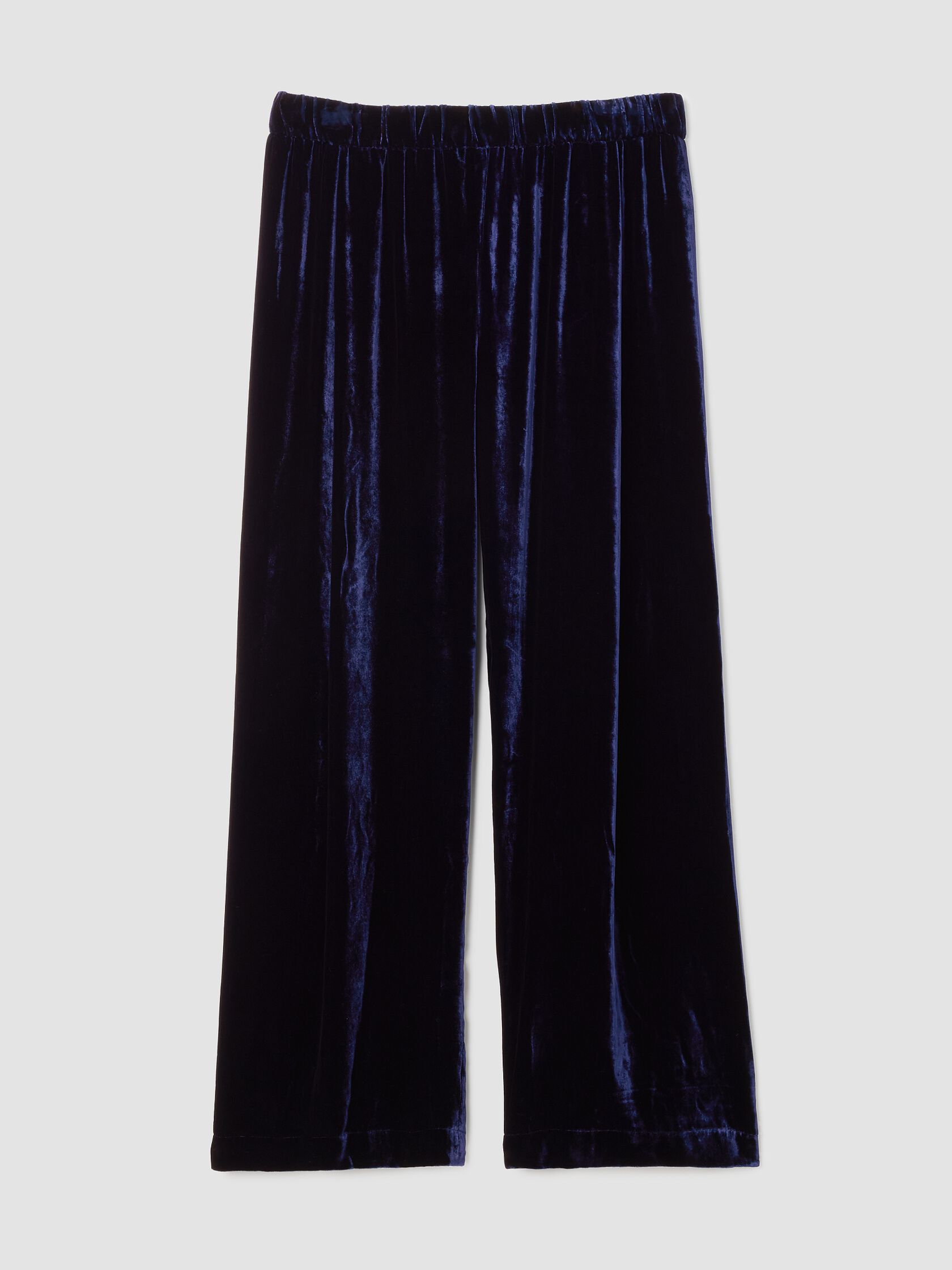 Velvet Pleated Straight Pant