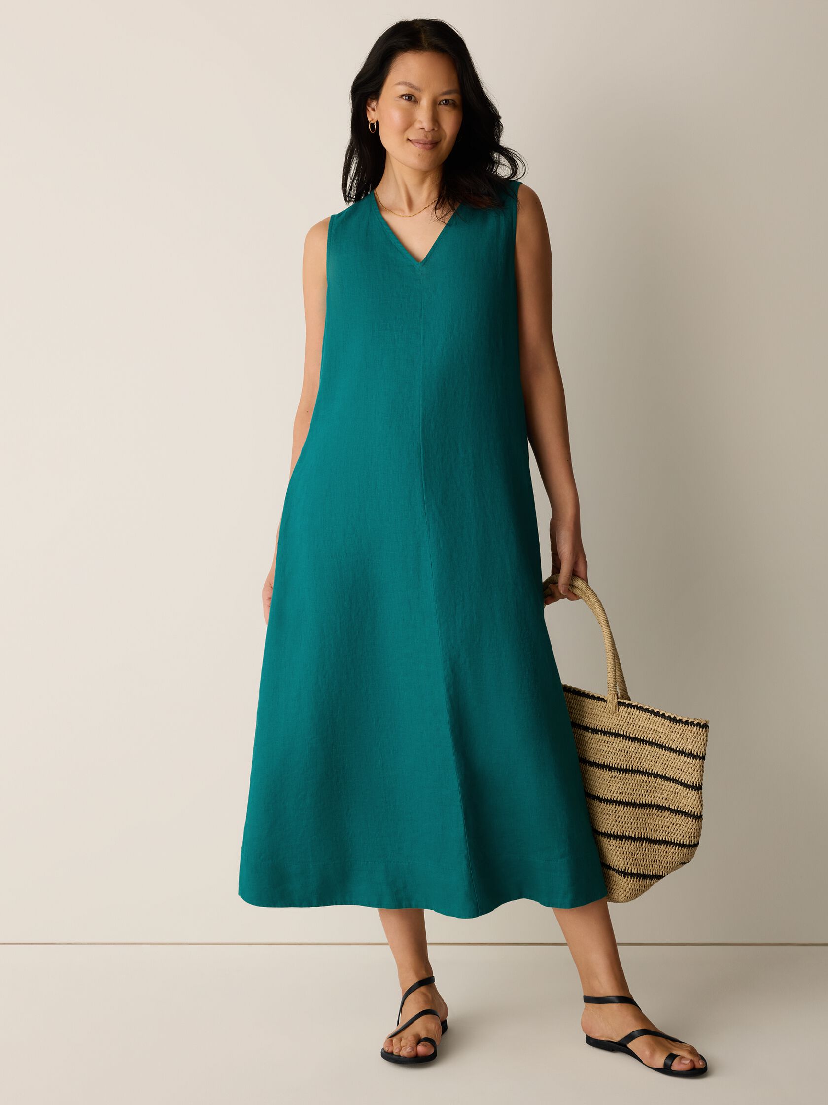 Organic Linen Easy Dress