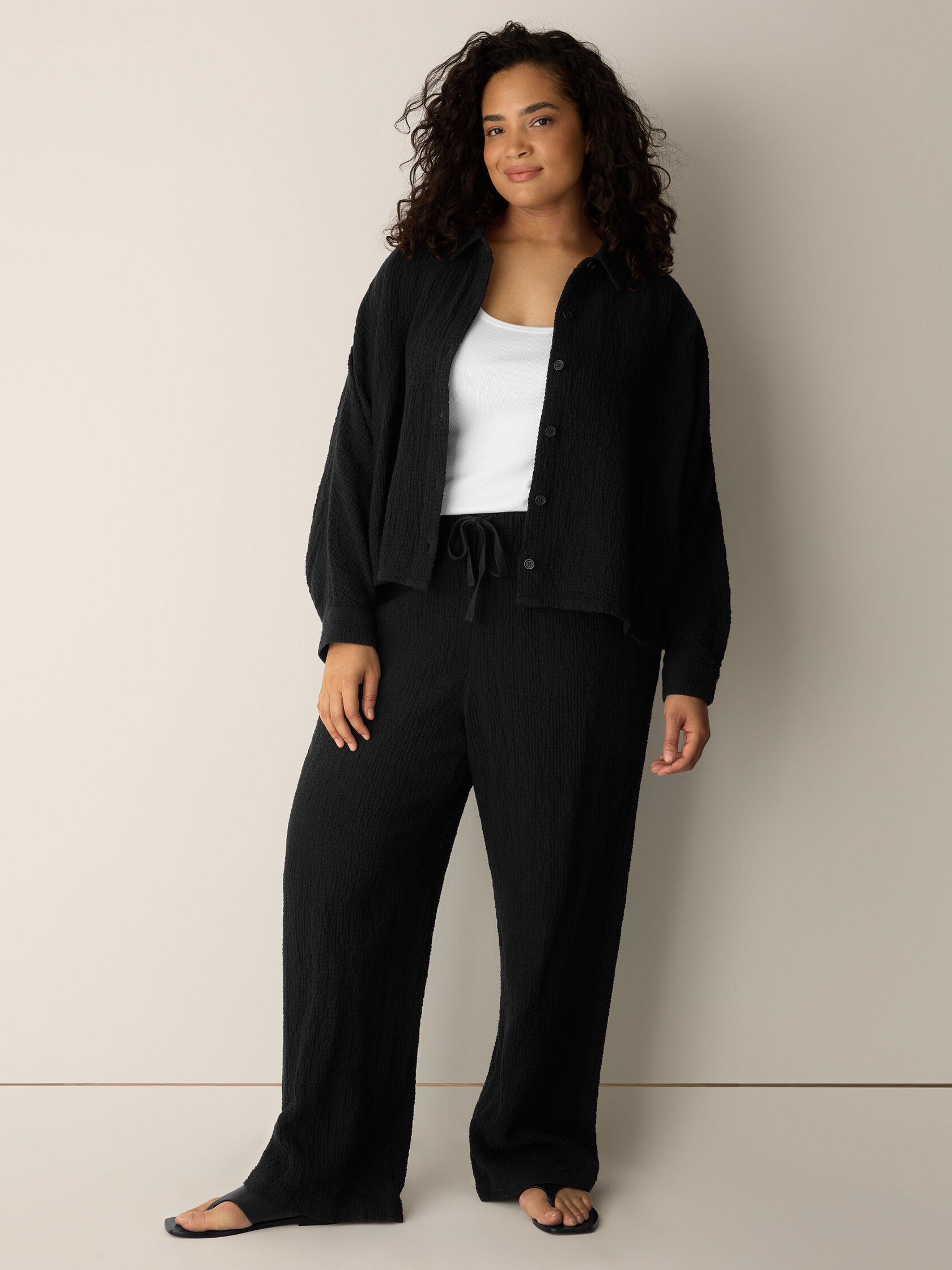 Organic Cotton Doubleweave Classic Collar Jacket