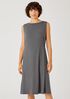 Fine Jersey Sleeveless Tie Dress