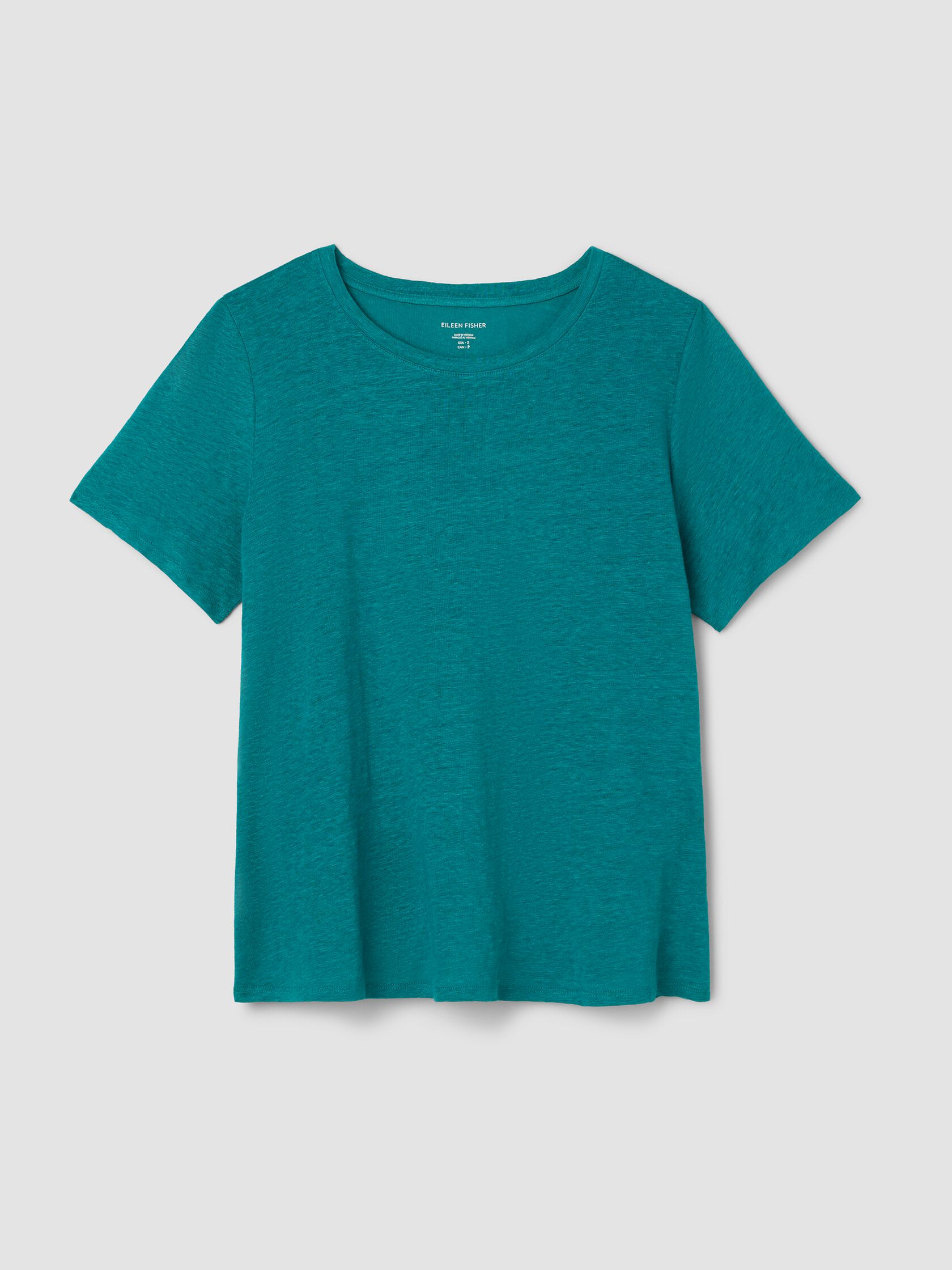 Organic Linen Jersey Crew Neck Tee