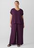 Organic Cotton Lofty Gauze V-Neck Square Top