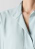 Silk Georgette Crepe Stand Collar Top