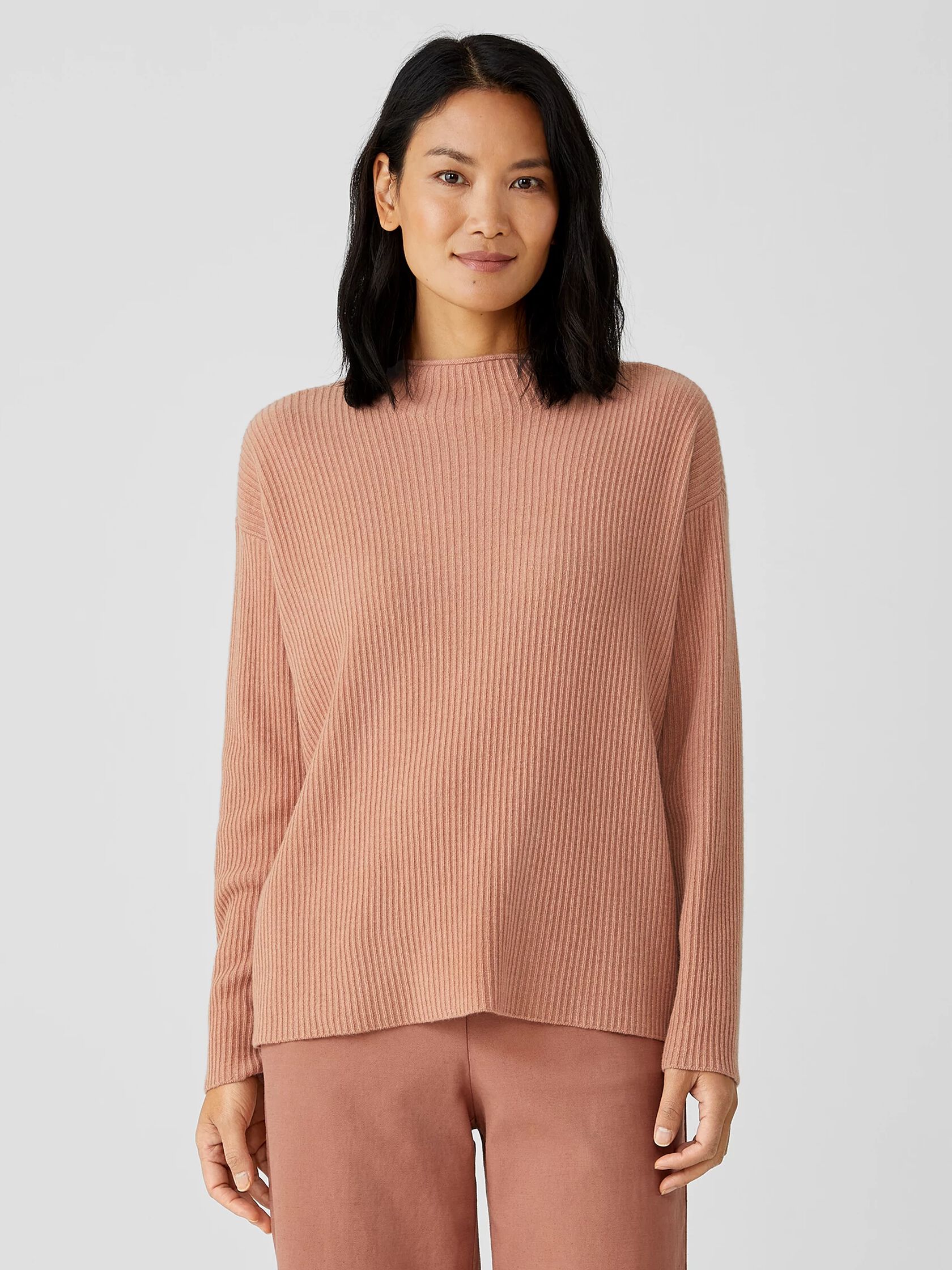 Italian Cashmere Funnel Neck Top