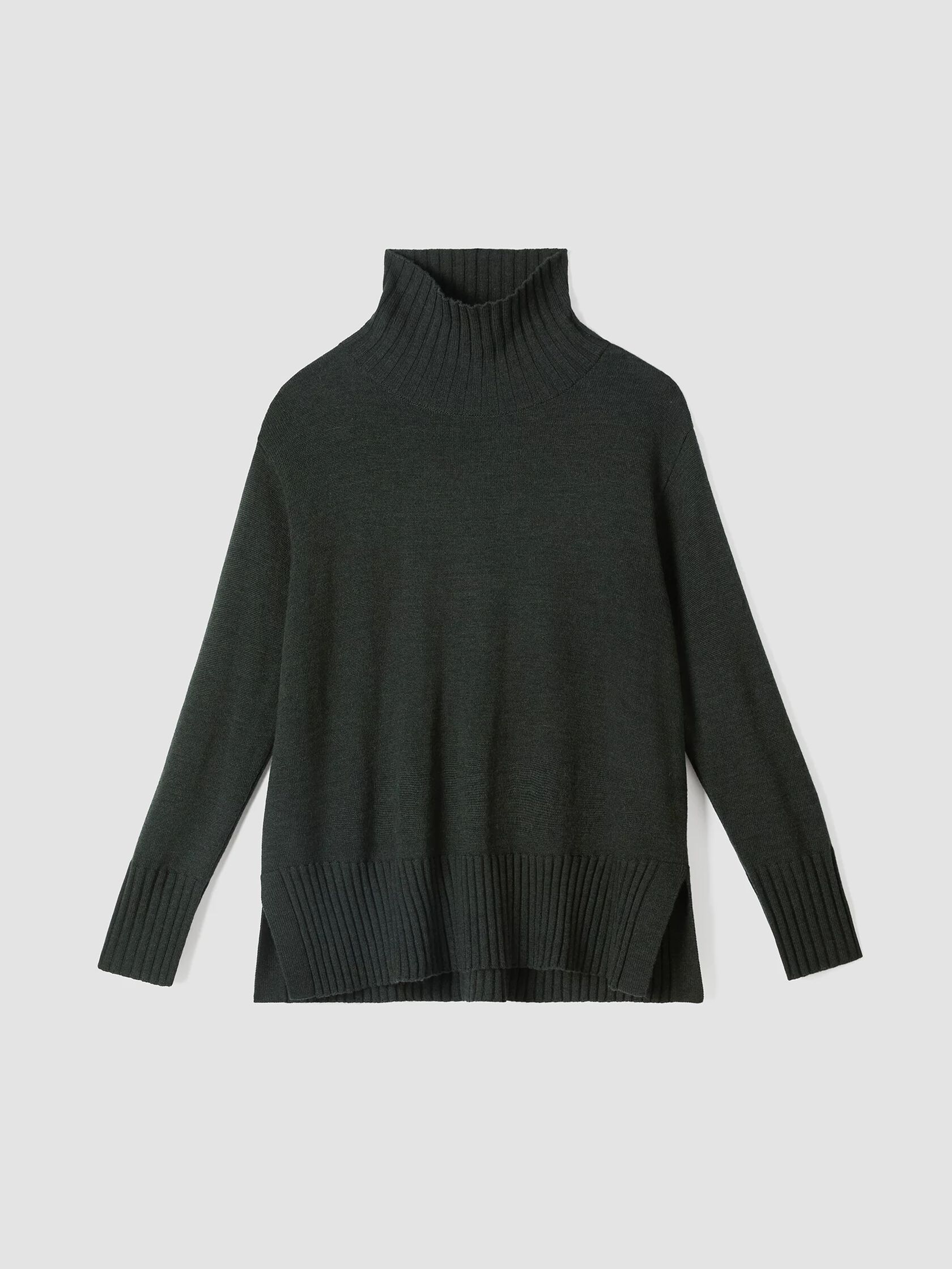 Merino Jersey Turtleneck in Regenerative Wool