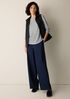 Striped Organic Linen Jersey Long-Sleeve Tee