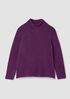 Cashmere Silk Boucle Bliss Turtleneck Top