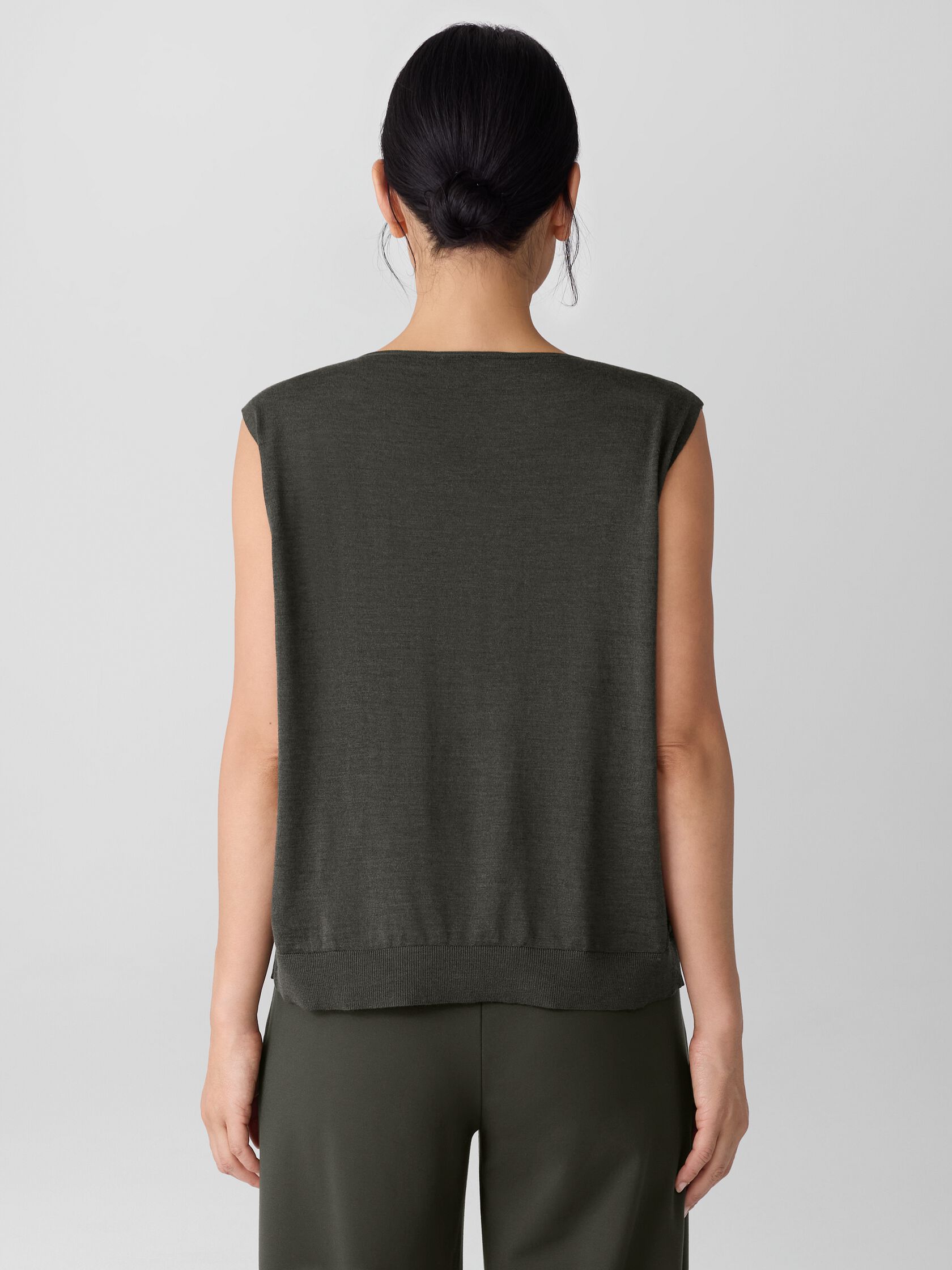 Superfine Merino Vest in Regenerative Wool