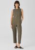 Cotton Hemp Stretch Jumpsuit