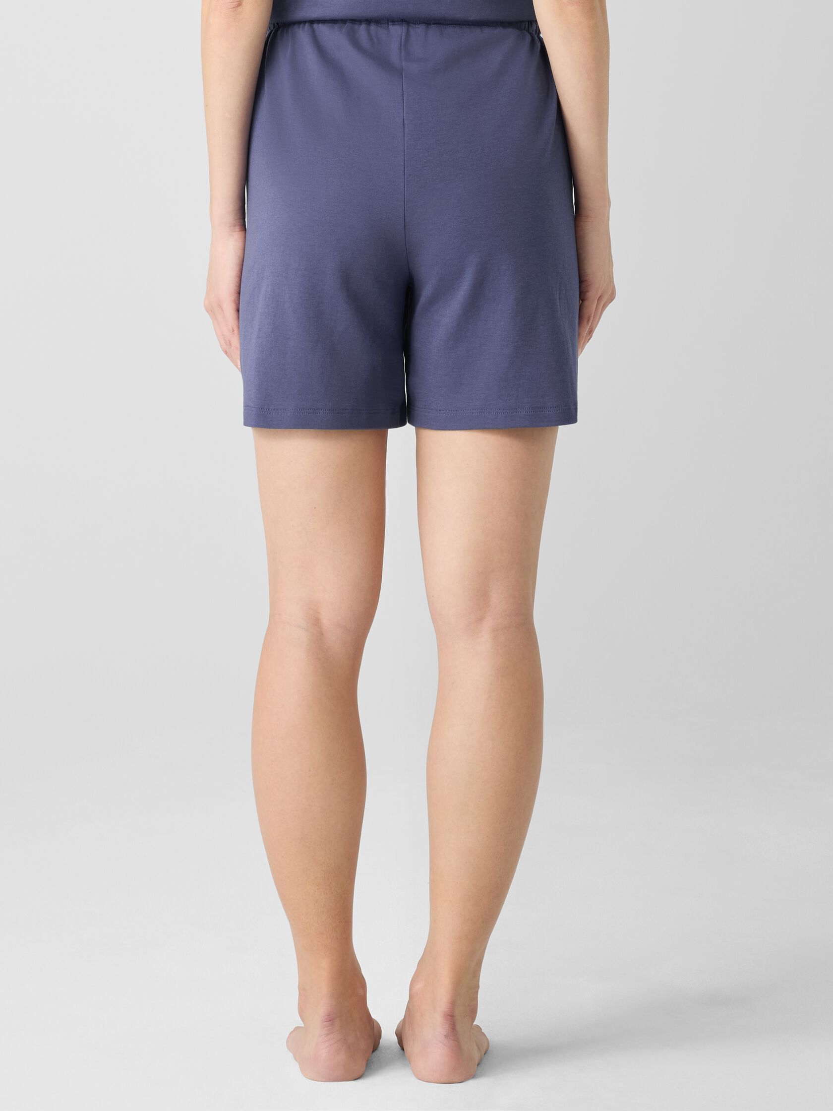 Organic Cotton Interlock Sleep Shorts