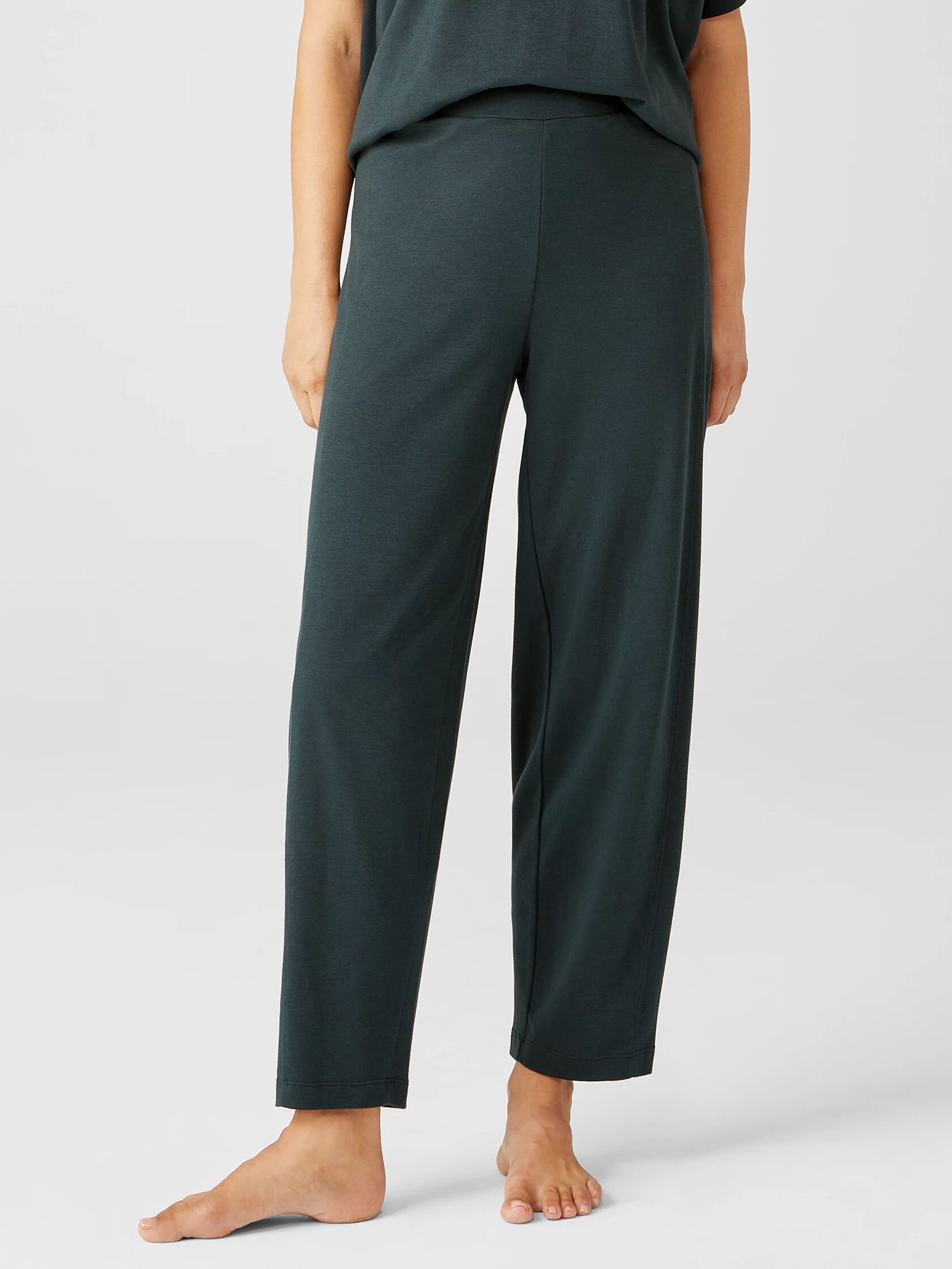 Cozy Organic Cotton Interlock Lantern Pant