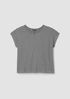 Striped Organic Cotton Slub Crew Neck Tee