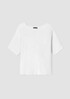 Peruvian Organic Cotton Crepe Bateau Neck Top