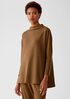 Cozy Brushed Terry Funnel Neck Tunic