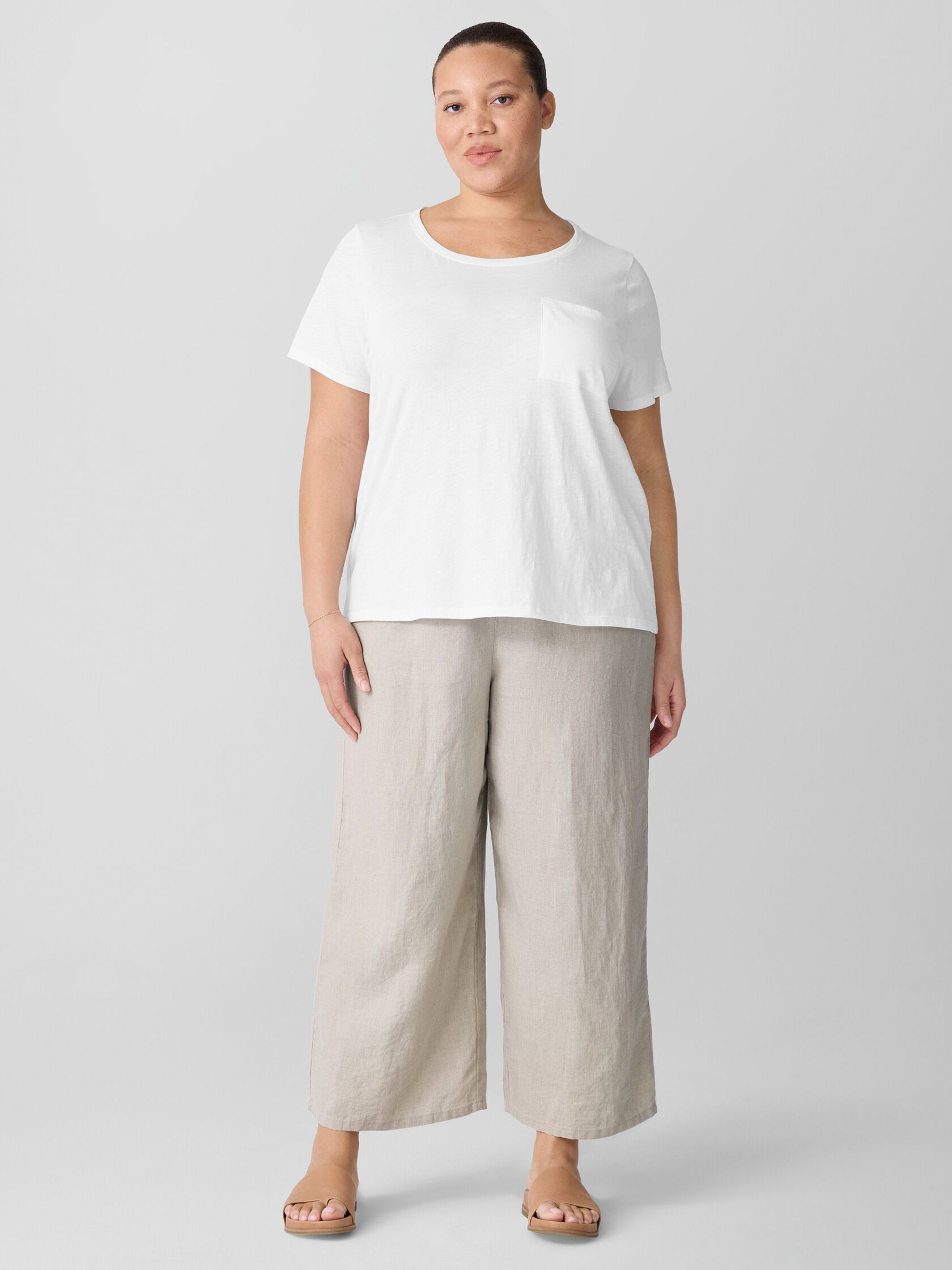 Organic Cotton Slubby Jersey Pocket Tee