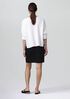 Washable Stretch Crepe Mini Skirt