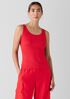 Organic Cotton Stretch Rib Scoop Neck Tank