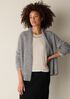 Cashmere Fluff High Collar Cardigan