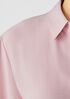 Silk Georgette Crepe Classic Collar Shirt
