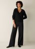 Washable Flex Ponte High Waisted Wide-Leg Pant