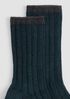 Cotton Marl Rib Sock