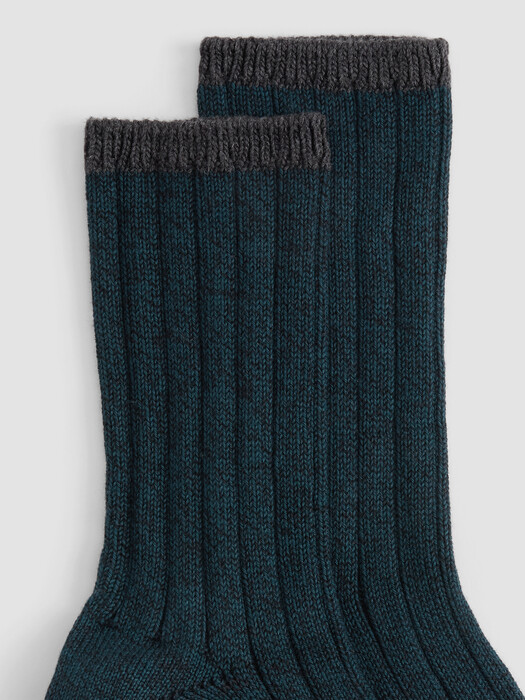 Cotton Marl Rib Sock