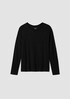 Organic Linen Jersey Crew Neck Top