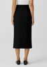 Washable Stretch Crepe Pencil Skirt